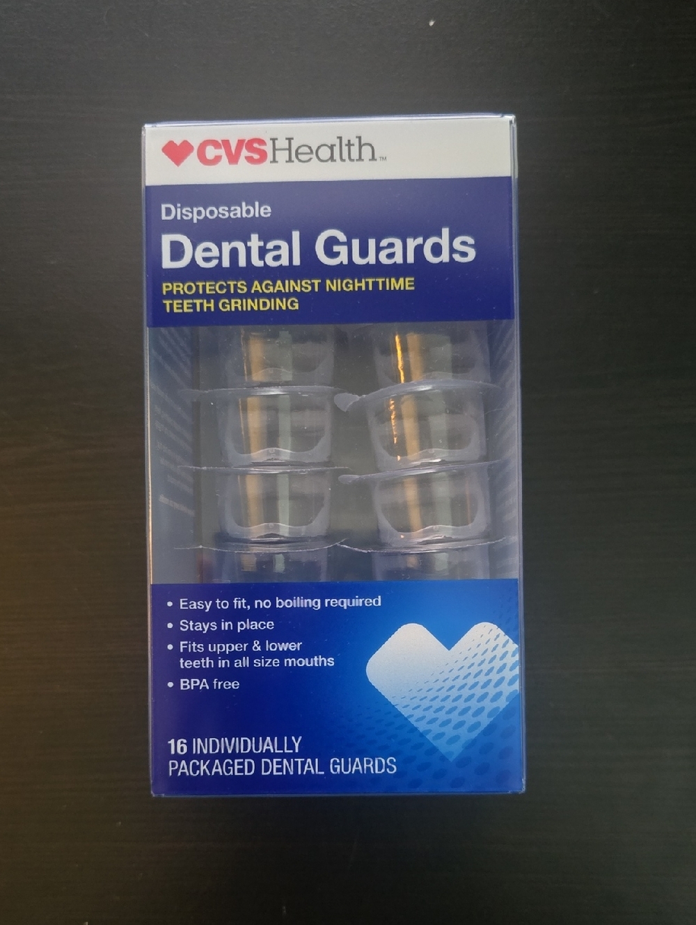 CVS Health Disposable Dental Guards - Clear (16 Pack)